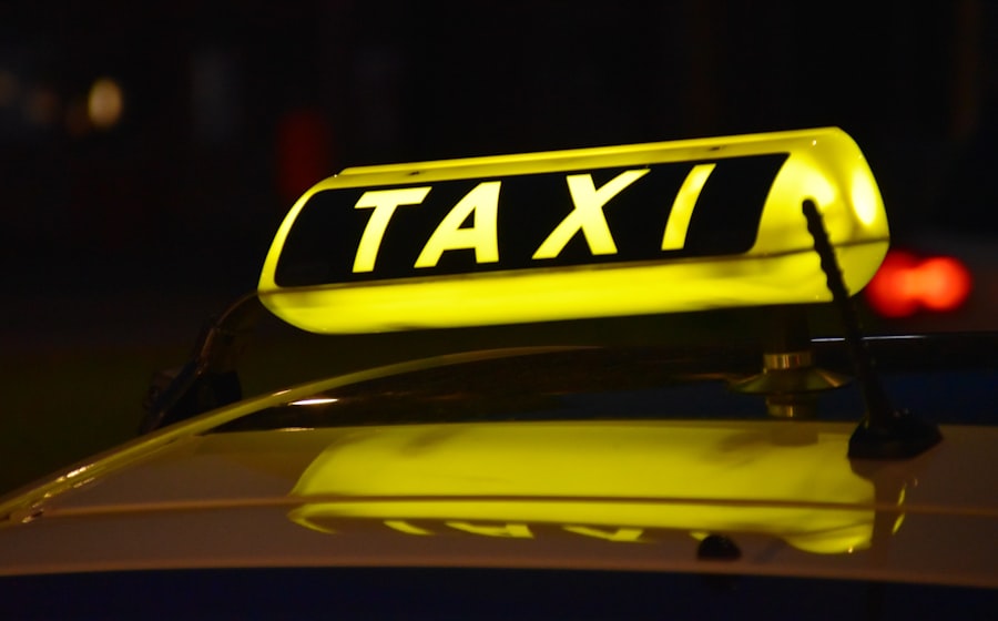 By taxi